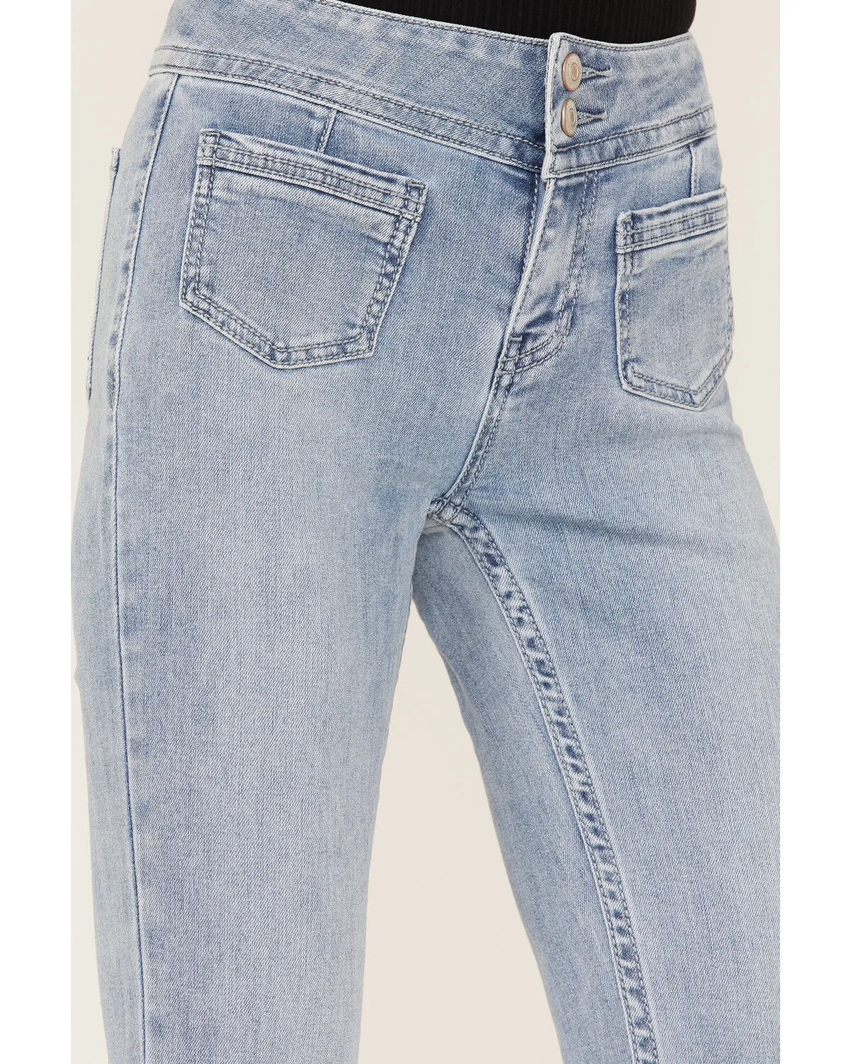 Product Name:  Shyanne Women's Light Wash High Rise Flare Jeans