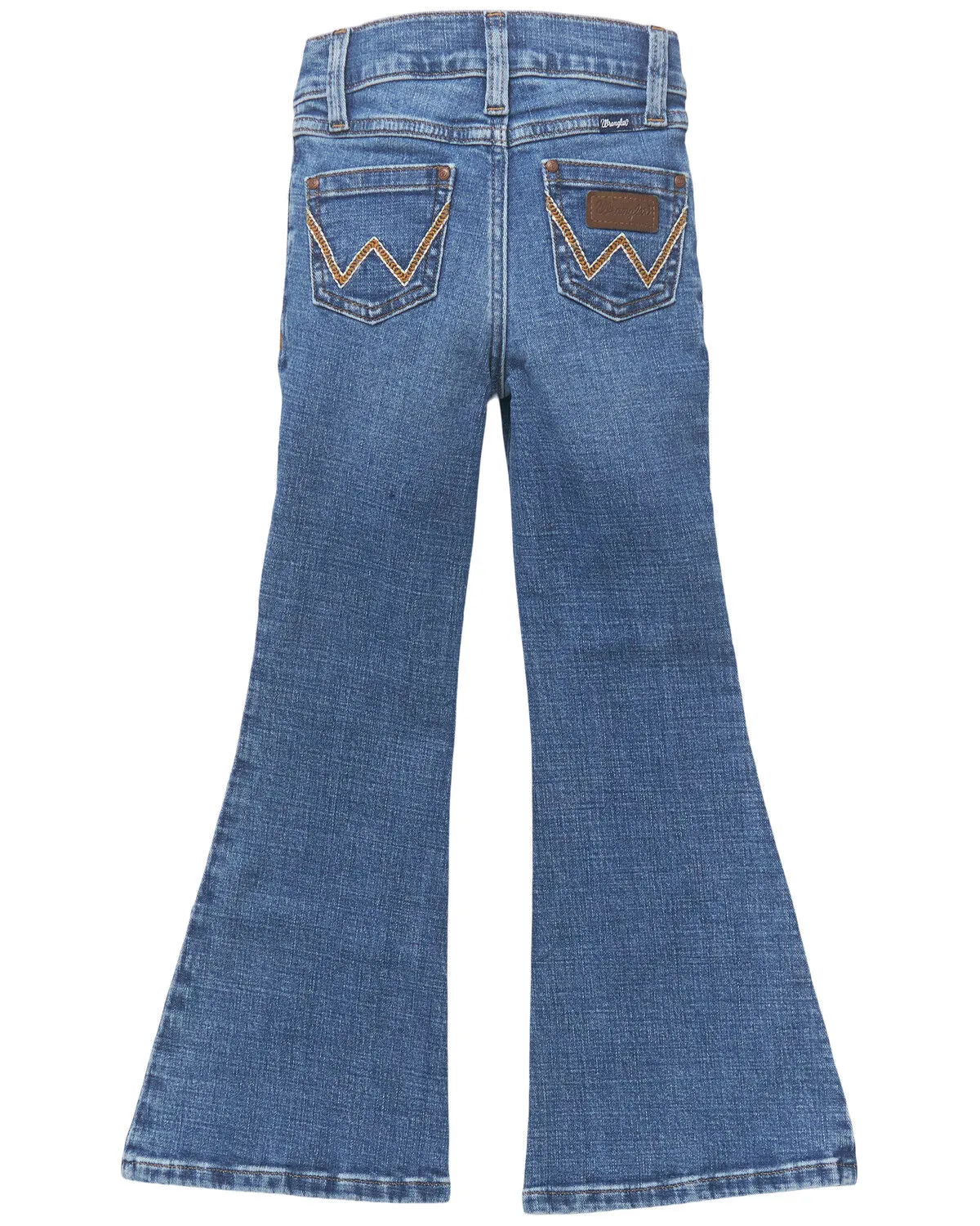 Product Name:  Wrangler Girls' Medium Wash Flare Denim Jeans