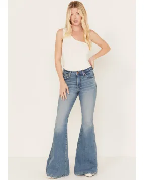 Product Name:  Wrangler Retro Women's Medium Wash High Rise Helen Flare Jeans