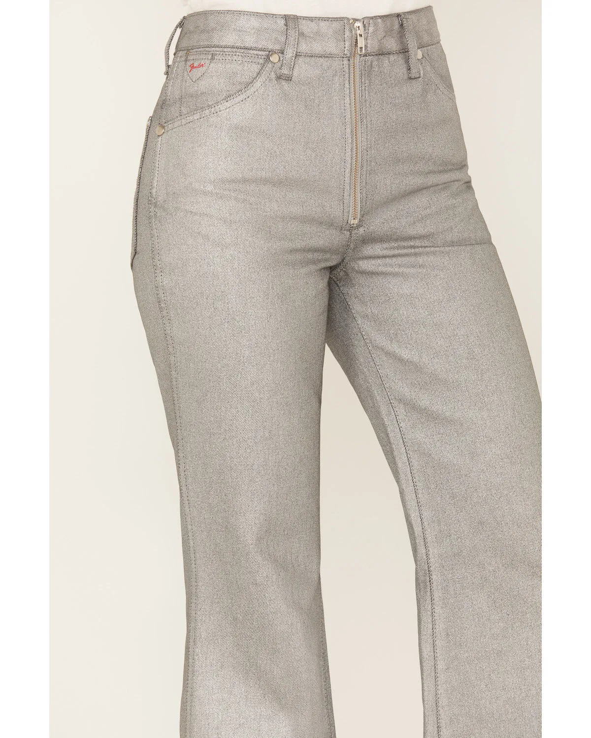 Product Name:  Wrangler X Fender Women's Metallic Wanderer Flare Jeans