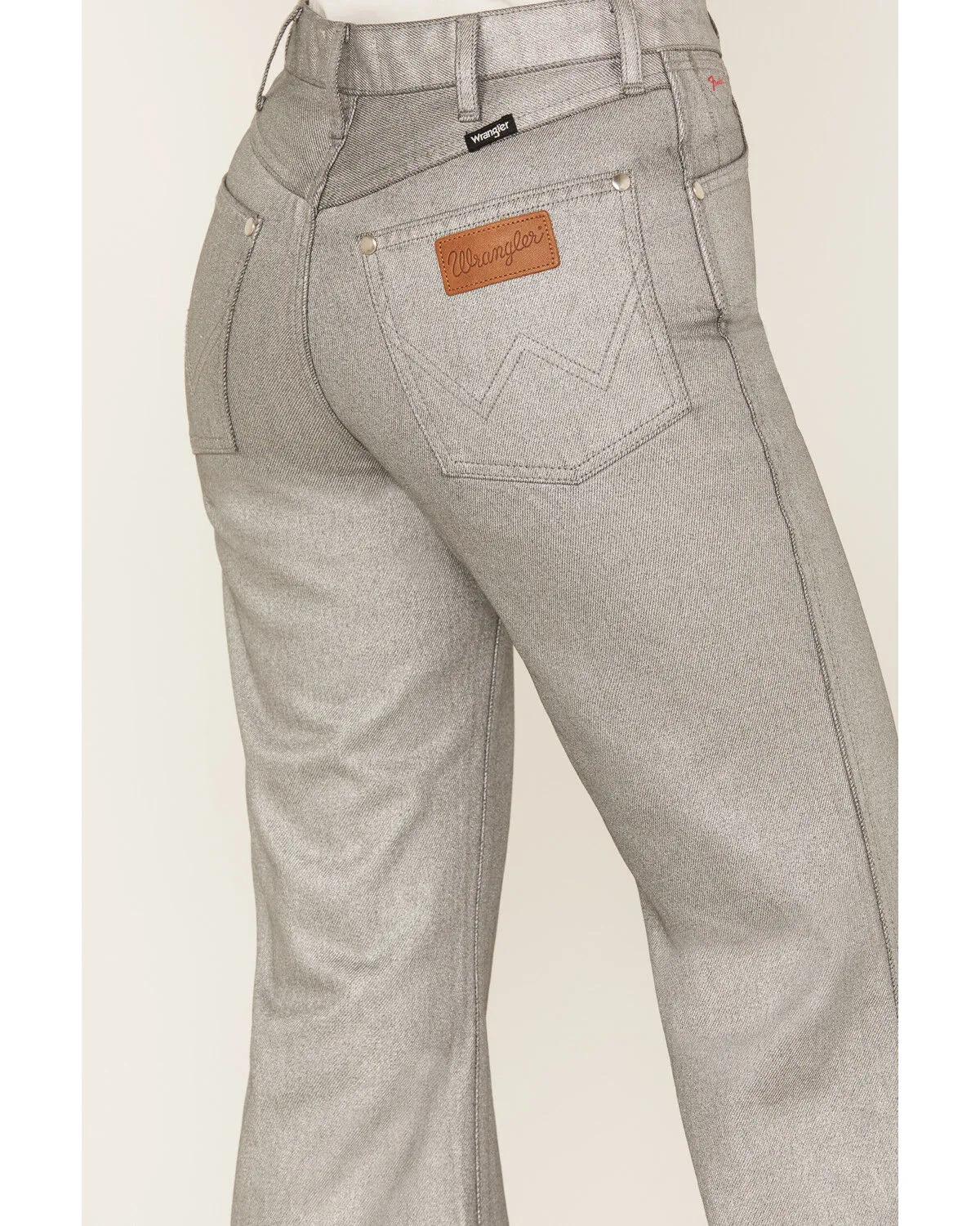 Product Name:  Wrangler X Fender Women's Metallic Wanderer Flare Jeans