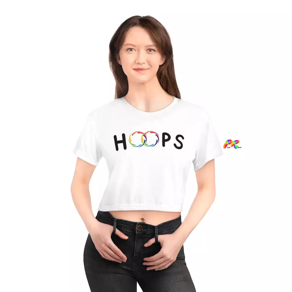 Rainbow Hoops Crop T-Shirt