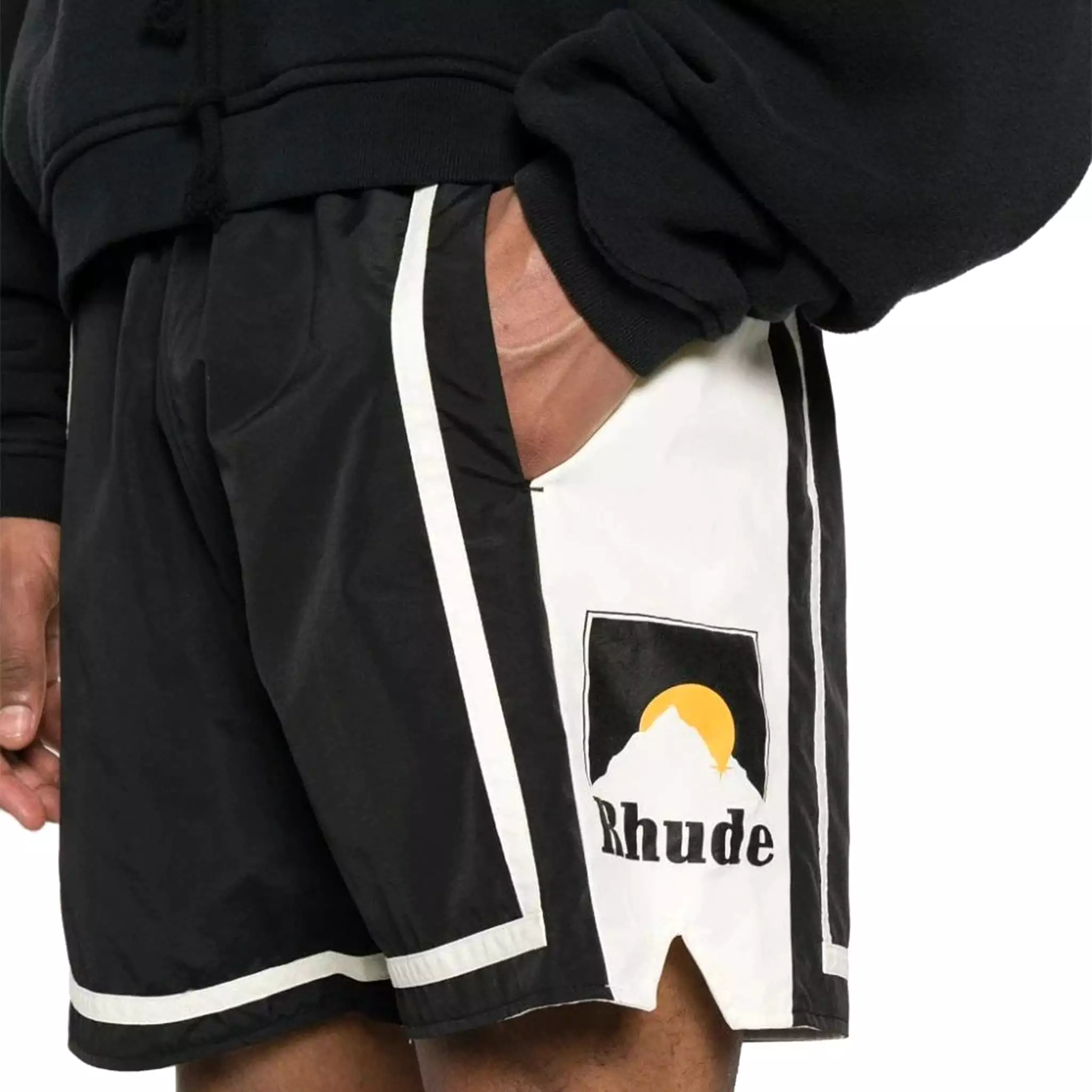 Rhude Moonlight Shorts Black Off White