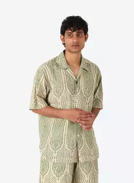 Ronen Green Print S/S Shirt