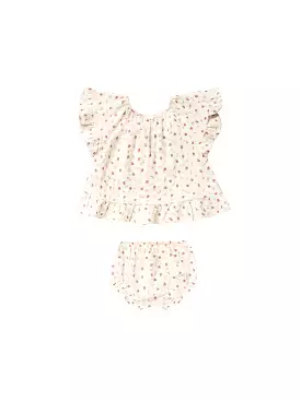 Rylee & Cru - Strawberry Fields Butterfly Top + Bloomer Set