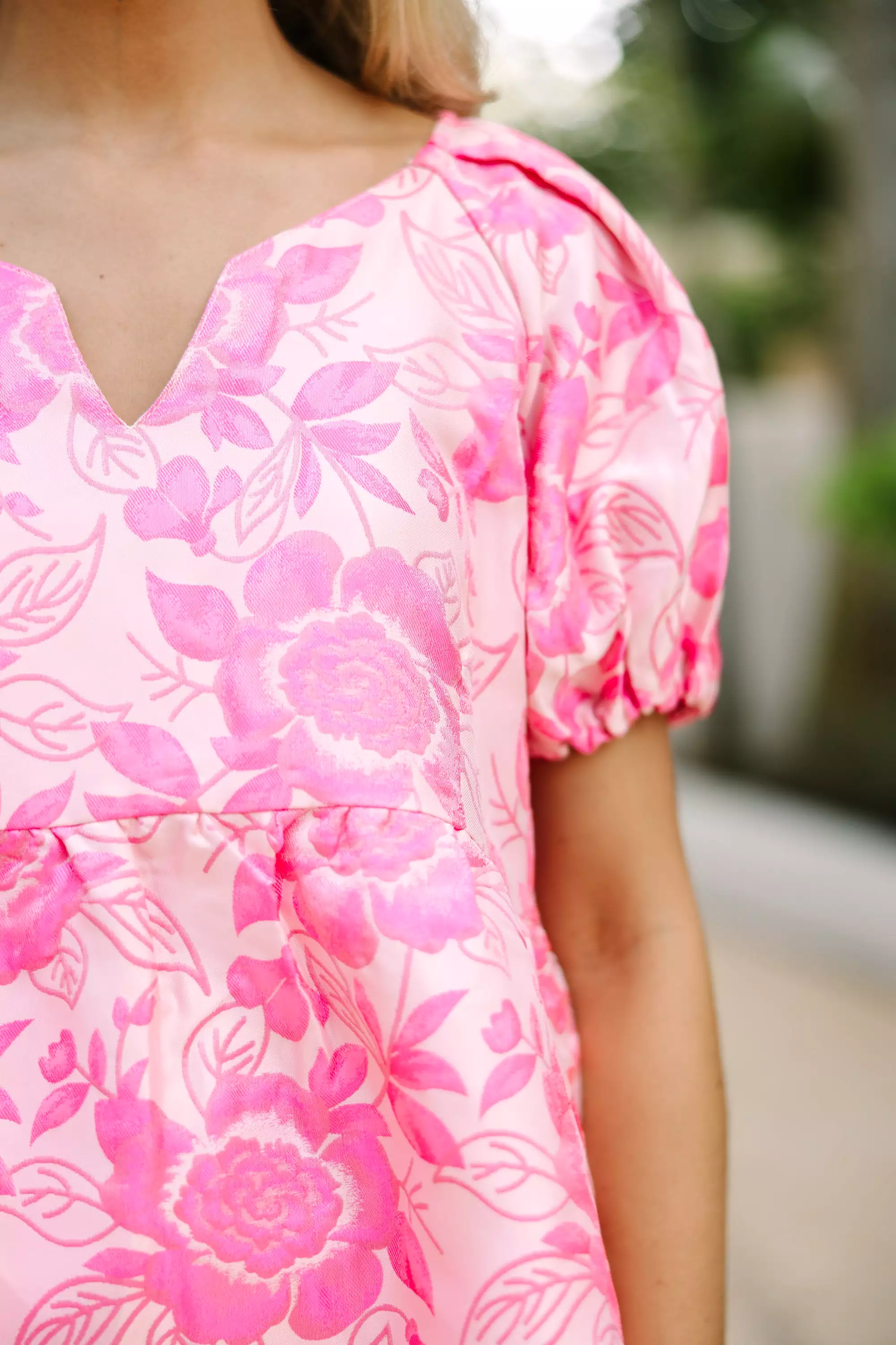 Sweet New Days Pink Floral Blouse