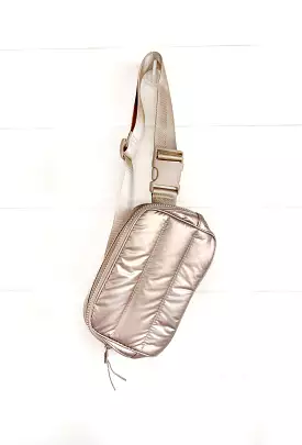 Tori Quilted Belt Bag in Copper