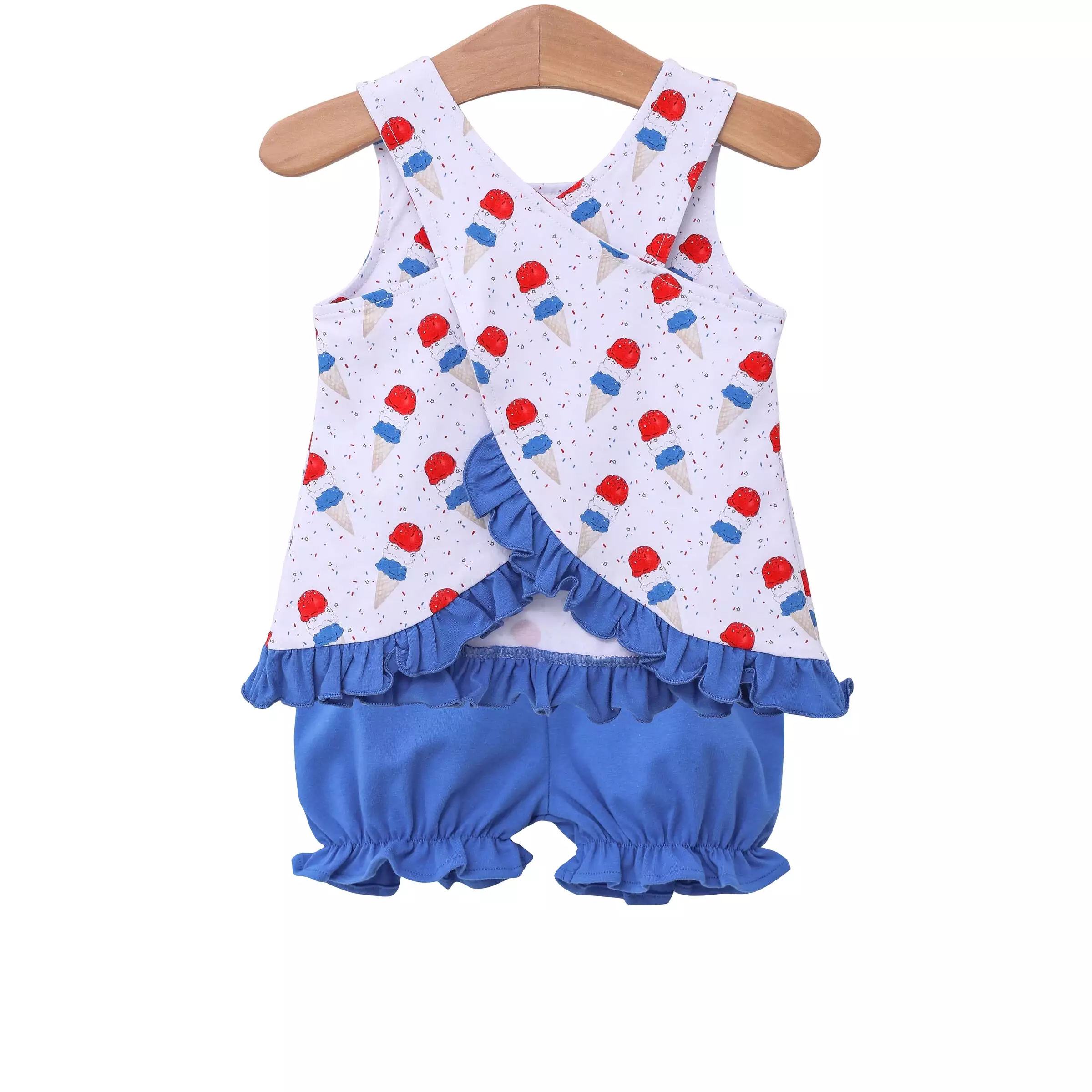 Trotter Street Kids - Patriotic Ice Cream Bloomer Set