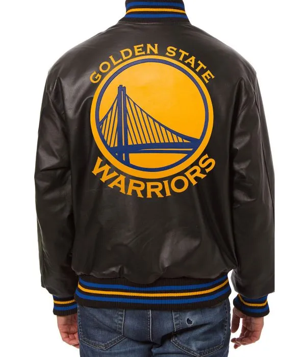 Varsity Golden State Warriors Royal Blue Leather Jacket