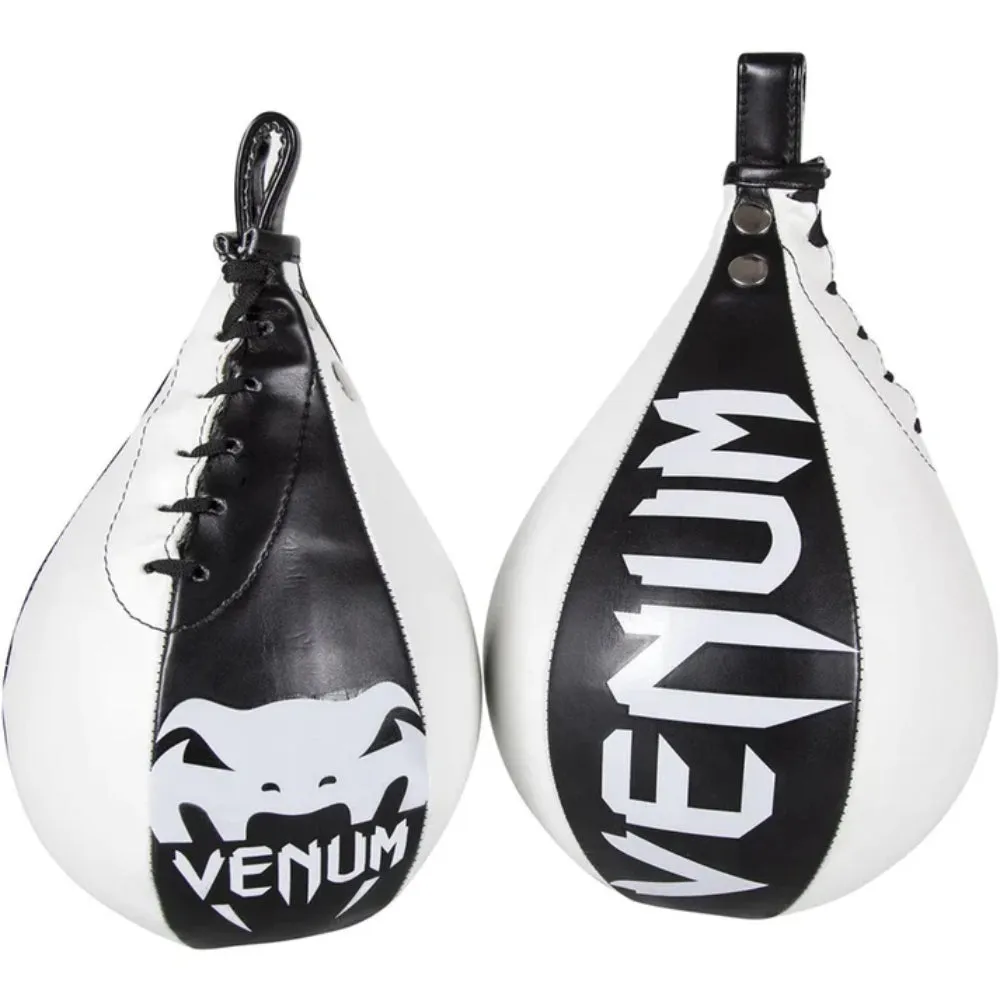 Venum Skintex Leather Speed Punching Bag (Black/White)