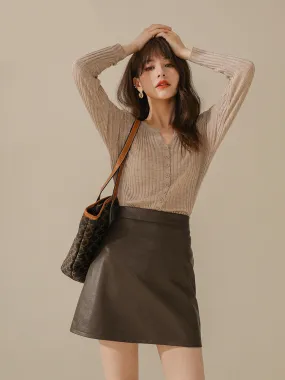 Western Style Sweater Skirt