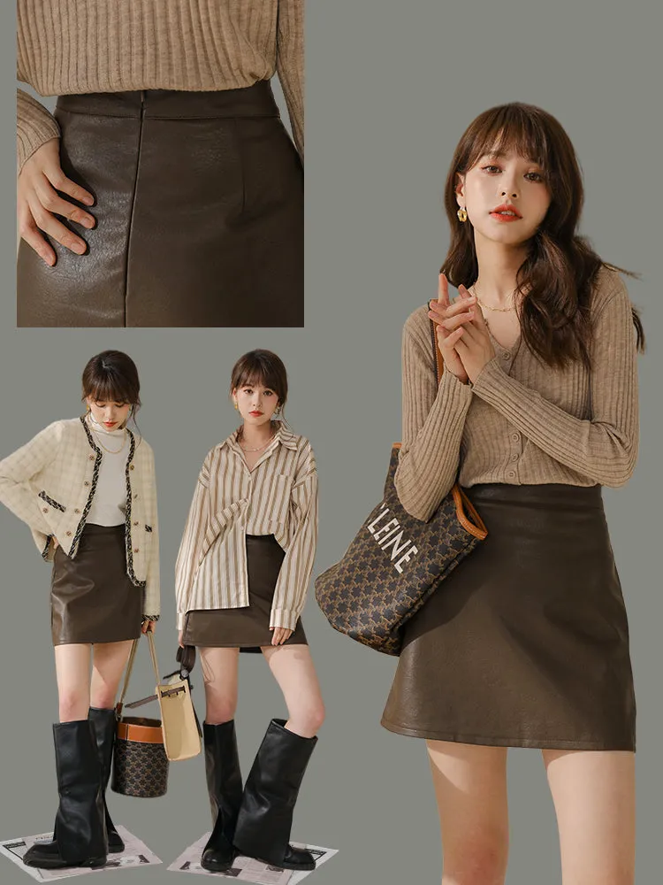 Western Style Sweater Skirt