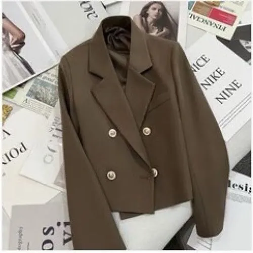 Women's Coat Long Sleeve Blazers Casual Elegant Solid Color