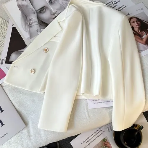 Women's Coat Long Sleeve Blazers Casual Elegant Solid Color