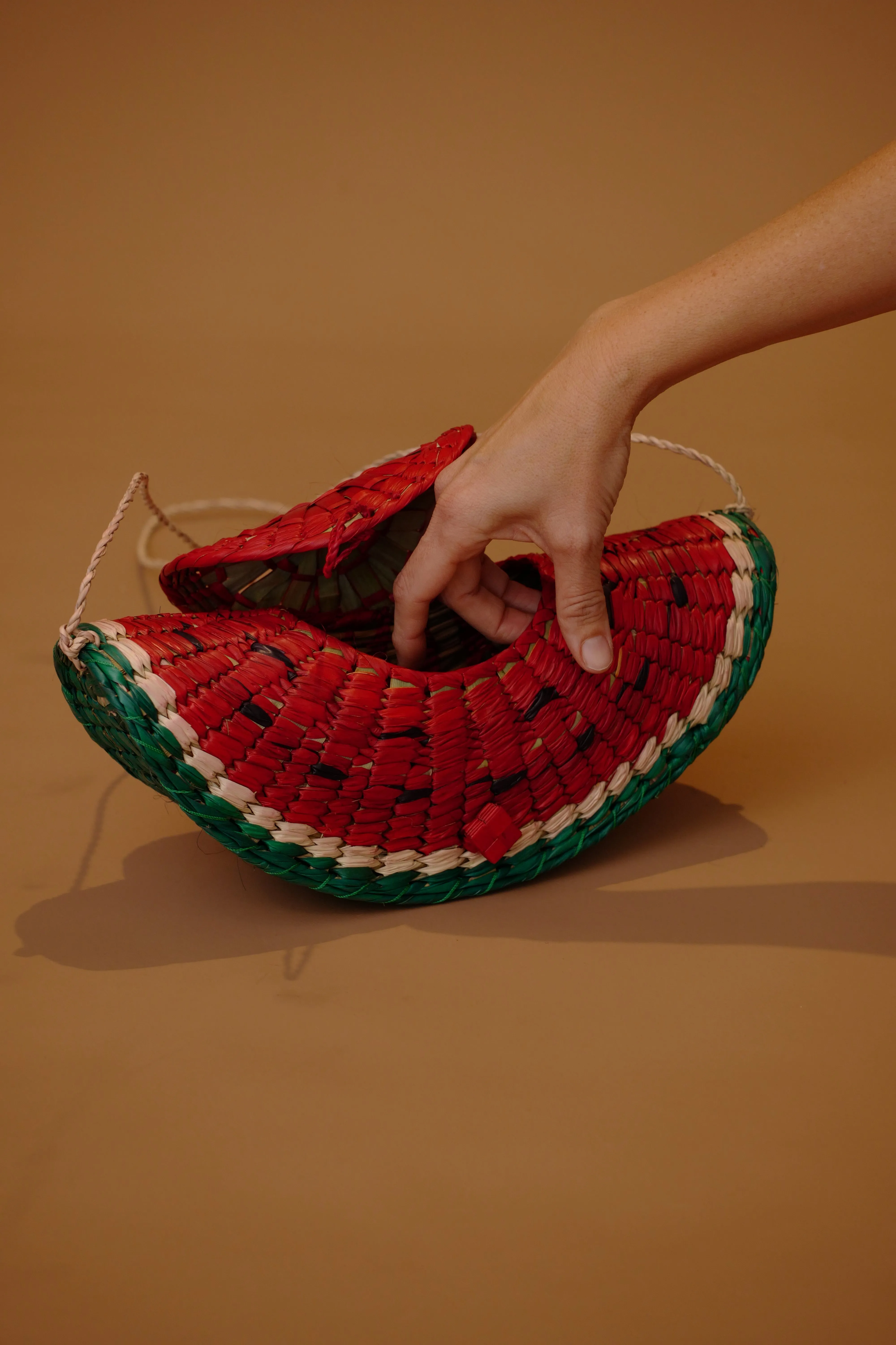 WOVEN WATERMELON BAG